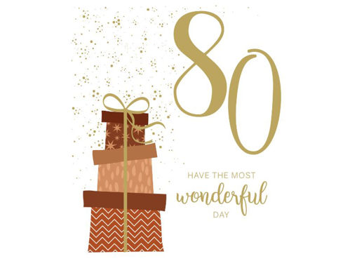 Picture of 80TH BIRTHDAY CARD